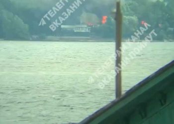 В Казани в Боровых произошел сильный пожар