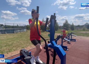 В Агрызском районе появилась первая спортплощадка для ГТО в рамках нацпроекта