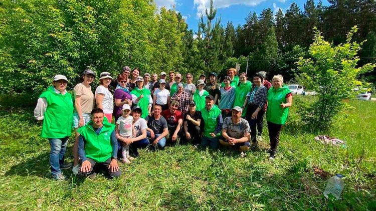 В Биклянском лесничестве в рамках нацпроекта прошел субботник