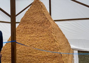 Менделеевцы испекли самый большой баурсак в России