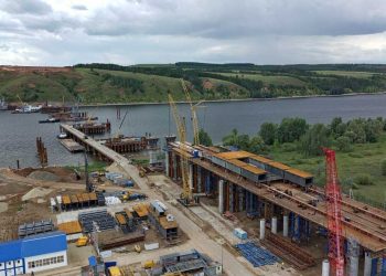 Сборку пролетного строения моста через Каму завершат в следующем году