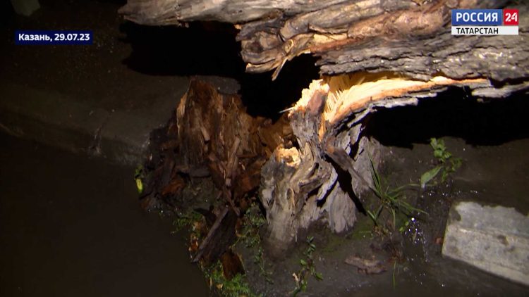 В Татарстане устраняют последствия урагана