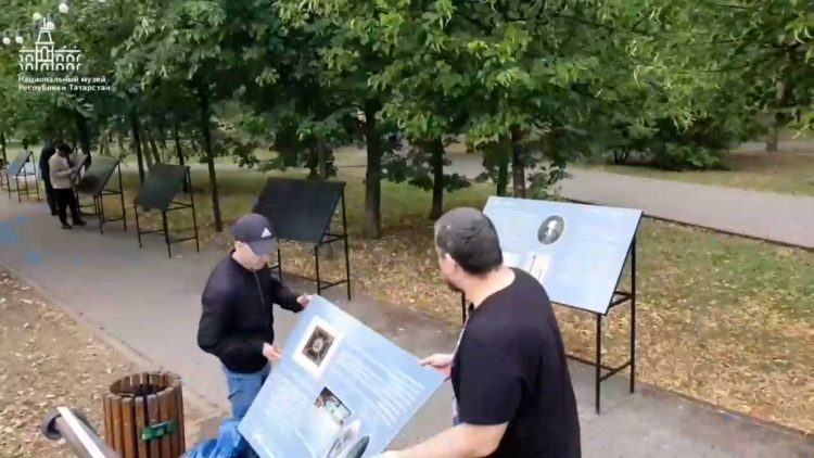 В Лядском саду Казани Нацмузей РТ подготовил экспозицию в честь Державина