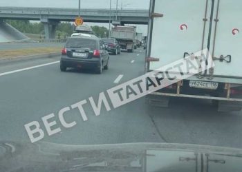 На трассе Оренбург — Казань образовалась многокилометровая пробка