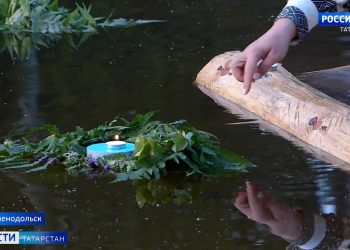 В Зеленодольске прошел праздник «Иван Купала»: венки, гадания и славянская культура