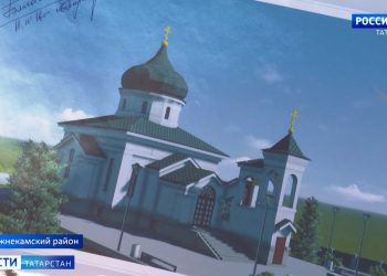 В селе Малые Ерыклы продолжается строительство церкви Троицы Живоначальной