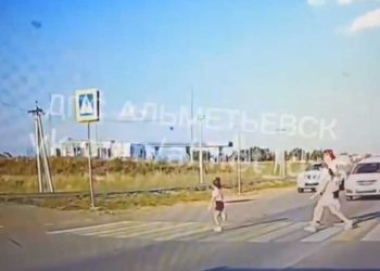 В Альметьевске водитель иномарки сбил ребенка на пешеходном переходе