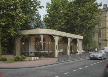 Опубликованы эскизы нового кафе в сквере Толстого в Казани