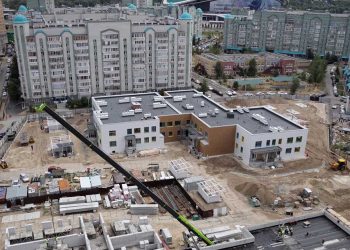 В Казани в рамках нацпроекта строительство детсада на ул.Адоратского завершено на 78%