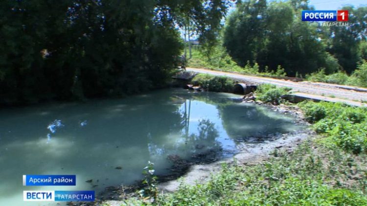 В Арском районе зафиксировали случай загрязнения Казанки