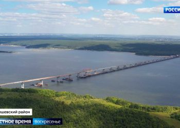 На строительство моста через Волгу ушло в 1,5 раза больше металла, чем на строительство Эйфелевой башни