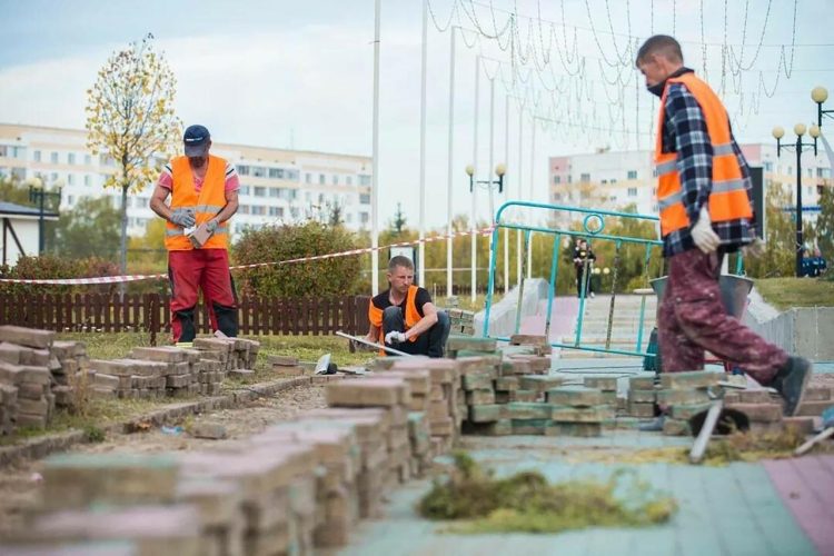 В Нижнекамском парке Нефтехимиков начался ремонт