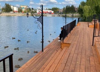 В Бугульме по нацпроекту благоустроили территорию на улице Мусы Джалиля