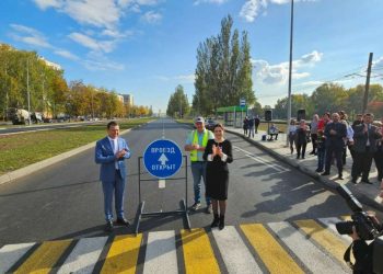 В Нижнекамске по нацпроекту после капремонта открыли улицу Вокзальную