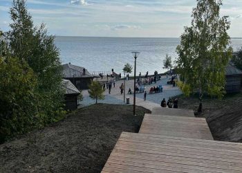 В Лаишево по нацпроекту открыли туристический кластер «Белые горы»