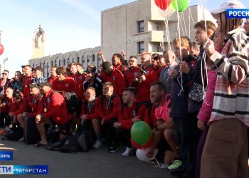В Казани встретили победителей Кубка России по регби