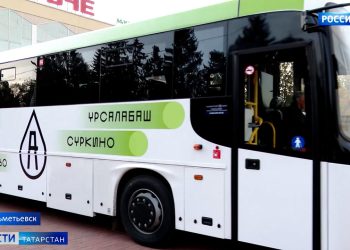 В Альметьевске новые автобусы начали обслуживать ближайшие села
