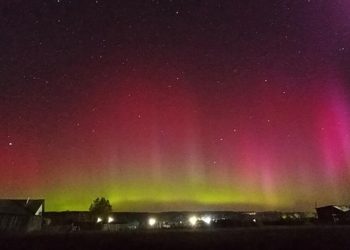 Татарстанский фотограф запечатлел северное сияние