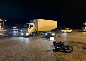 Иномарка влетела в мотоциклиста в Нижнекамском районе