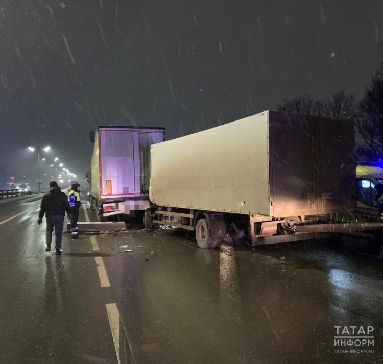 На трассе в Челнах произошла смертельная авария с грузовиками