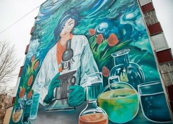 В Нижнекамске появились два масштабных мурала