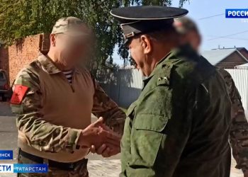 «По зову сердца еду»: троих контрактников из Буинска проводили в зону СВО