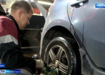Татарстанские водители с наступлением холодов приступили к замене шин