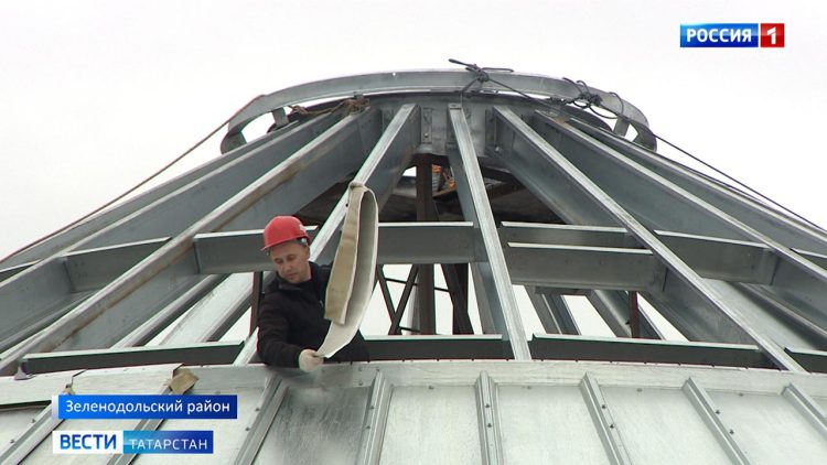В Зеленодольском районе завершили первый этап стройки элеватора