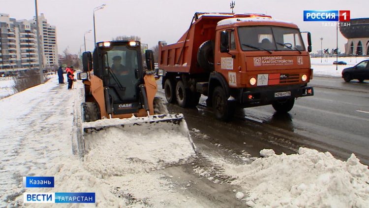 В Татарстане дорожно-коммунальные службы переведены на усиленный режим работы