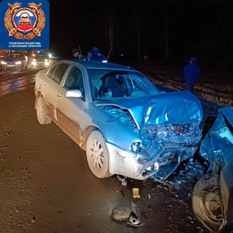 В Татарстане на трассе погиб водитель легковушки, выехав на встречку