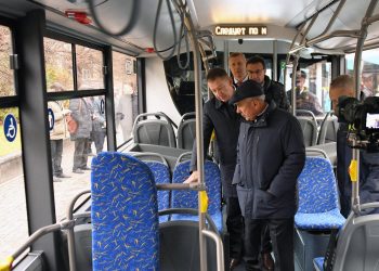 Минниханов принял участие в церемонии передачи Казани 25 троллейбусов нового поколения
