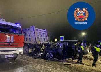 В Нижнекамске произошло смертельное ДТП с участием грузовика и легковушки