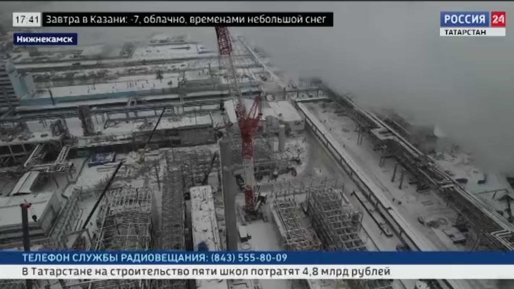 Установка габаритного оборудования с ювелирной точностью: особенности производства гексена в Нижнекамске