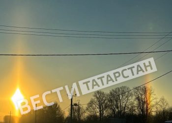 В Лаишевском районе заметили эффект гало