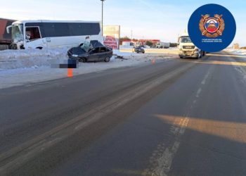 В Татарстане на трассе М7 при ДТП погибла женщина