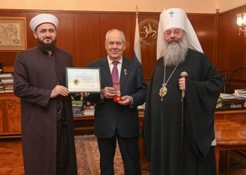 Муфтий РТ и митрополит Казанский и Татарстанский поздравили Шаймиева с днем рождения