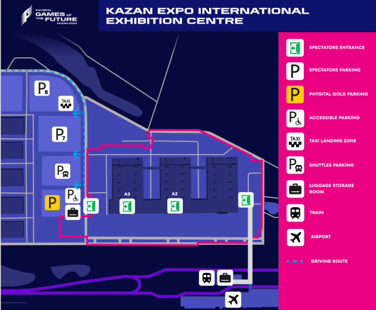 Для участников и гостей «Игр будущего» до «Казань Экспо» курсируют бесплатные шаттлы