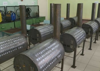 Бойцы СВО поблагодарили студентов из Татарстана за печки-буржуйки