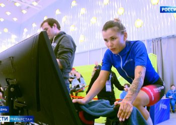 Специально для «Игр будущего» разработчики создали уникальное ПО для велогонок