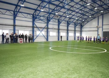 В Пестрецах открыли новый футбольный манеж в рамках нацпроекта