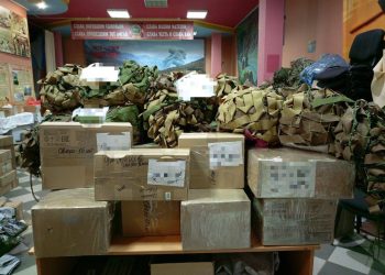 В Менделеевском районе отправили посылки в зону СВО ко Дню защитника Отечества