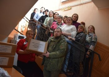 Боец СВО навестил нурлатских журналистов, передавших ему гумпомощь