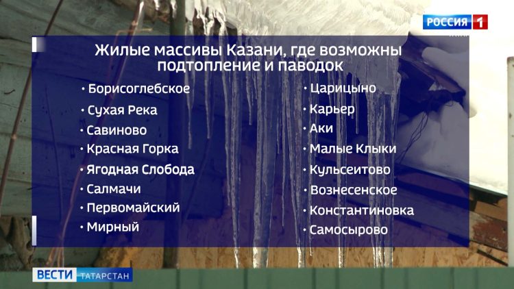 В Казани десятки поселков находятся в зоне подтопления