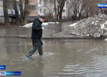 В Казани из-за непогоды затопило несколько улиц