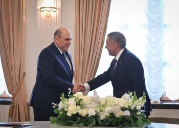 Рустам Минниханов поздравил Премьер-министра РФ Михаила Мишустина с 58-летием