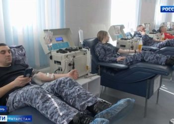 В Татарстане сотрудники Росгвардии стали донорами плазмы крови