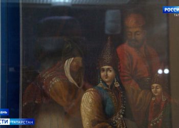 В Нацмузее РТ выставили отреставрированную картину с царицей Сююмбике