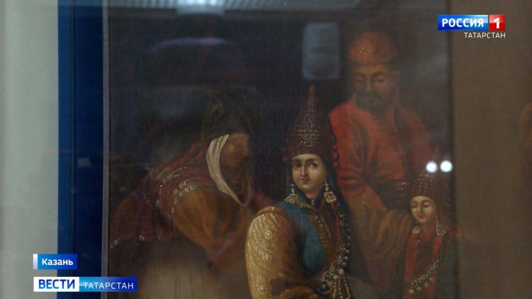 В Нацмузее РТ выставили отреставрированную картину с царицей Сююмбике