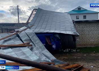 В Татарстане некоторые районы накрыл град