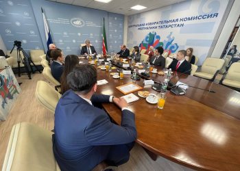 В Центризбиркоме Татарстана состоялась встреча с победителями и призерами олимпиады «Софиум»